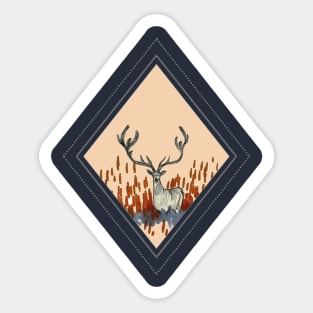 Deer Way Sticker